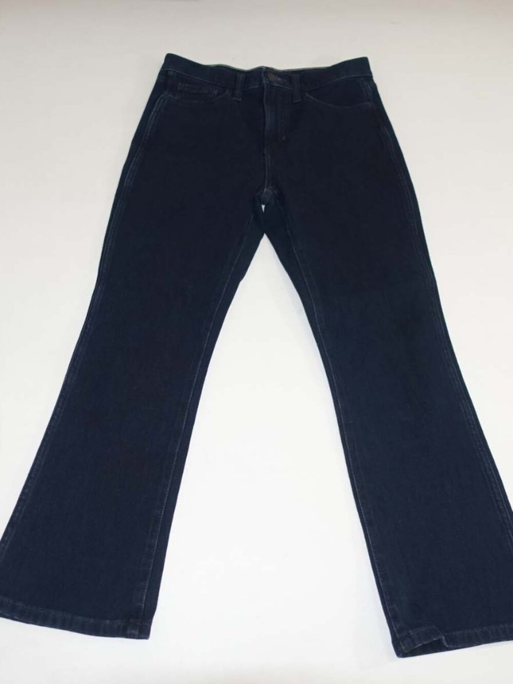 Banana Republic Women's High Rise Crop Boot Cut Jeans Size 27 Dark Blue Stretch